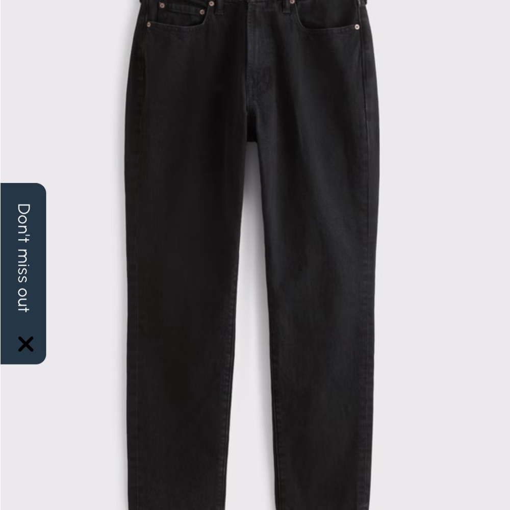 Abercrombie & Fitch Men's Black Athletic Skinny Stretch Jeans